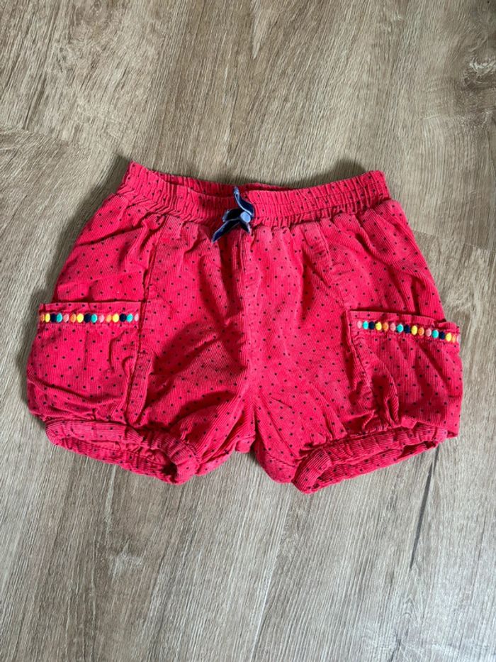 Short velours 12 mois