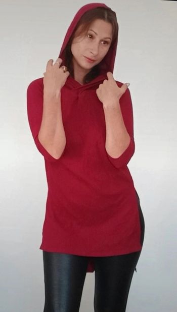 Tunique côtelée asymétrique neuve taille 34