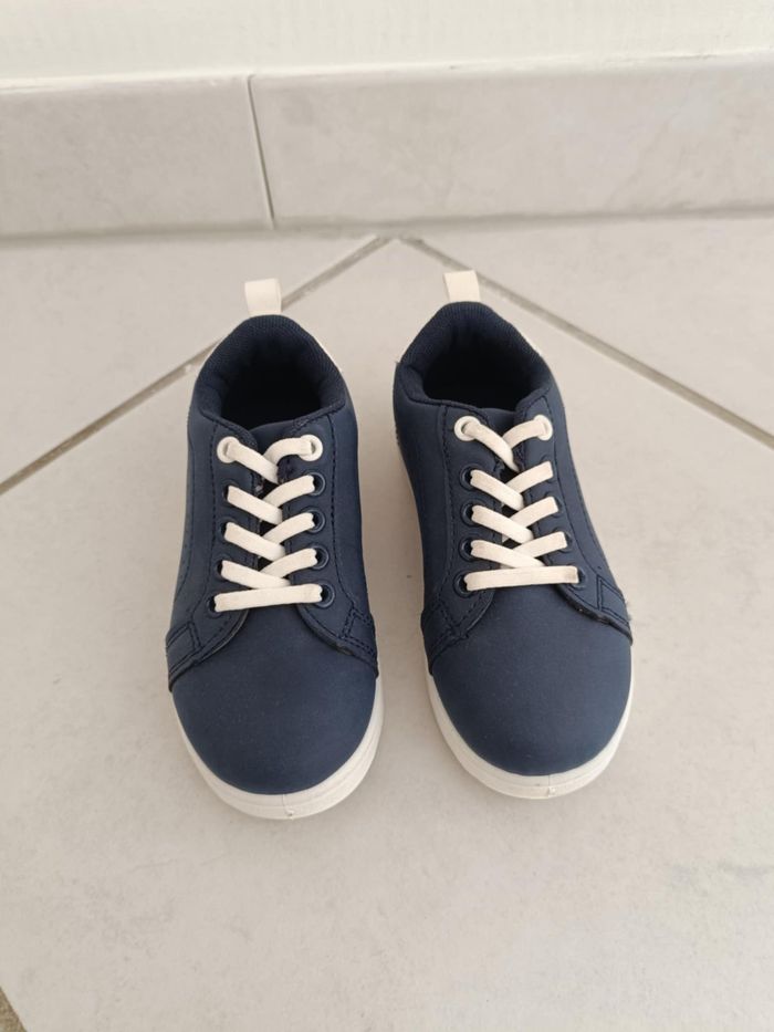 Baskets bleu marine et blanche à enfiler taille 26 In extenso - photo numéro 3