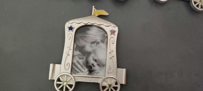 Cadre train photos metal argenté - photo numéro 5