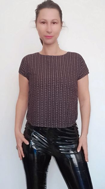 Blouse manches courtes fluide