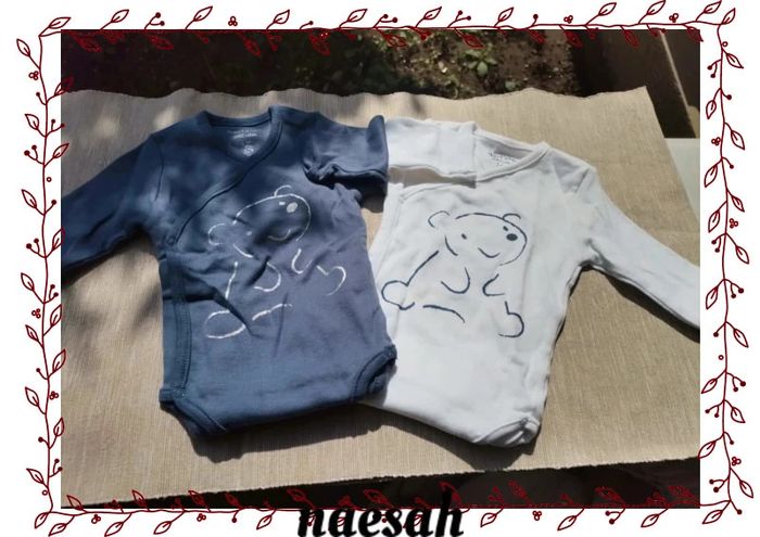 lot de 2 body bébé 1 mois