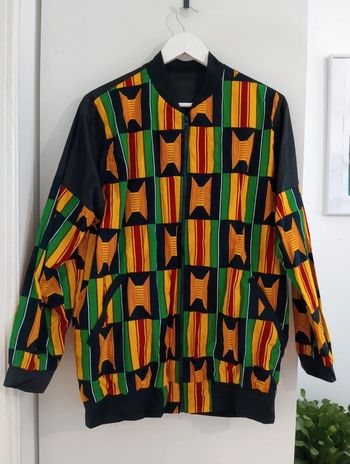 Blouson veste imprimé wax