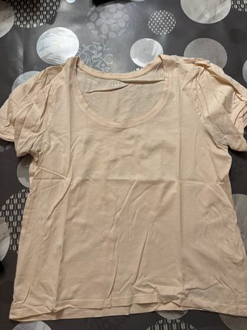 Tee shirt beige Camaïeu Taille M