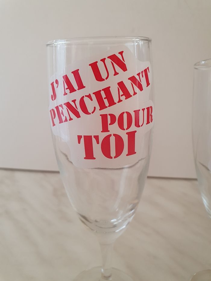 2 verres à champagne humoristique - photo numéro 2