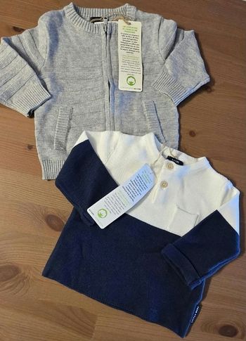 NEUFS (non portés) 🏷🤩 pull et gilet 3 mois Garçon 🤩💙