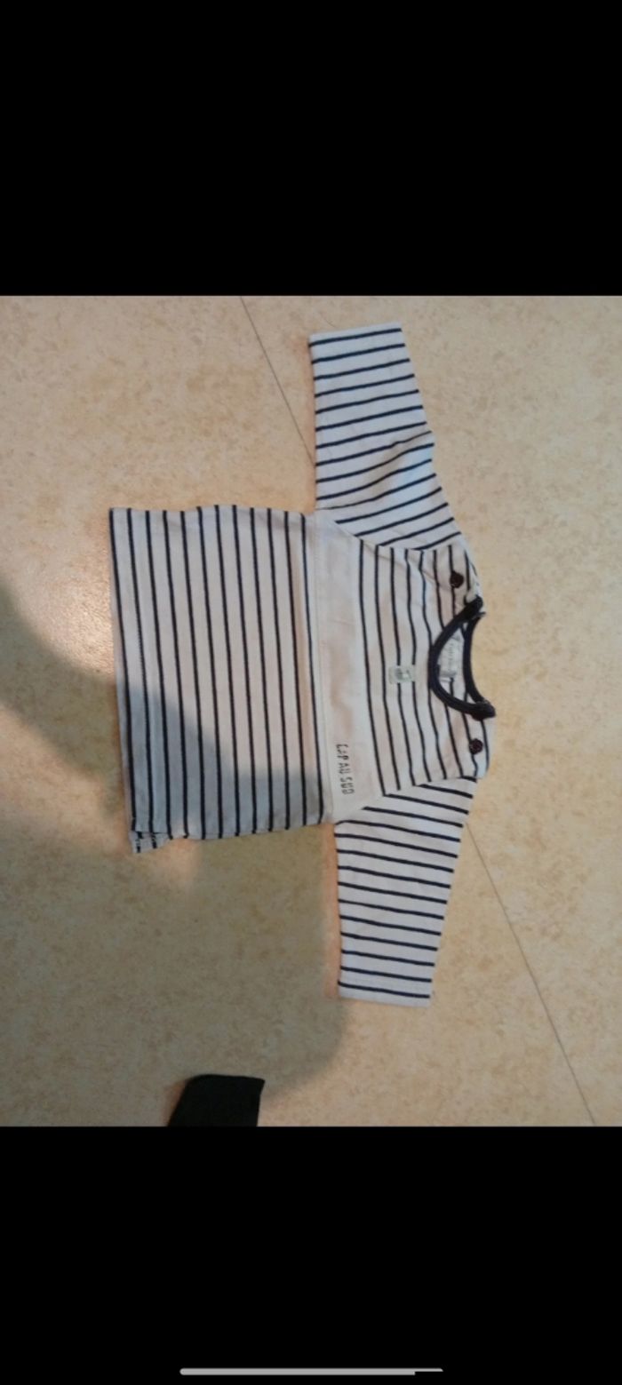 Lot 3 haut manche longue taille 6 mois - photo numéro 2