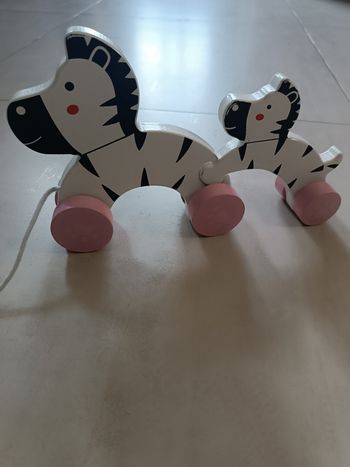 Zèbre et son bébé à tirer