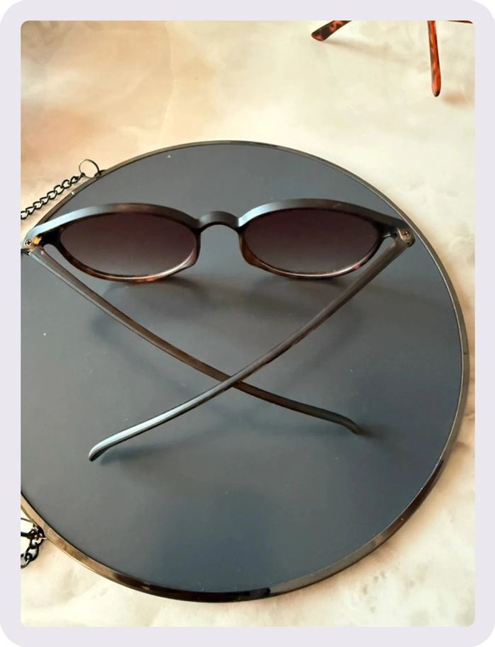 Lunette de soleil ronde léopard - photo numéro 4