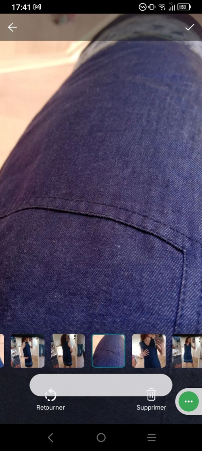 Robe été 44 denim c78 - photo numéro 5