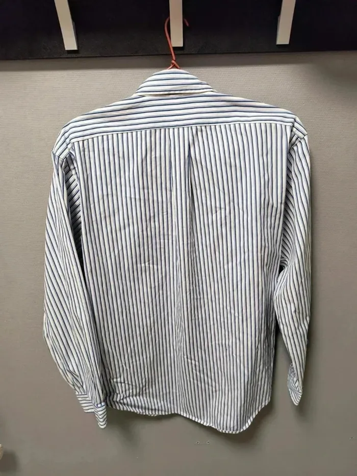 Chemise Ralph Lauren rayée bleu/blanc – Classic Fit – Vintage Y2K - photo numéro 9
