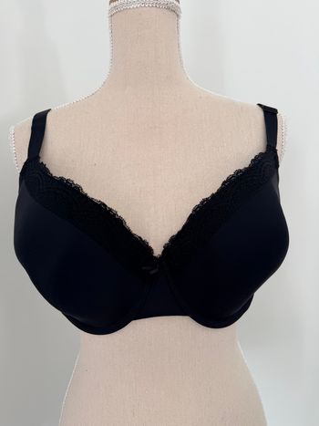 👙soutien-gorges noir uni -femme- avec rembourrage - 110 D - eco- neuf sans étiquette
