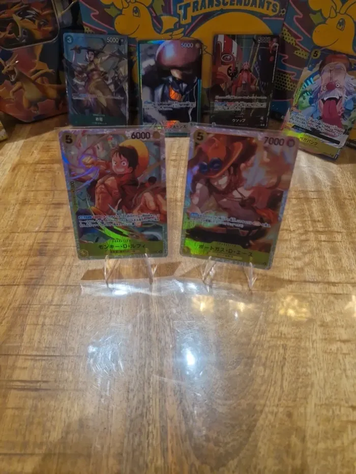 Carte One Piece Monkey D Luffy et Portgas D Ace - photo numéro 1
