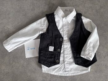 Ensemble chemise veston 24 mois 