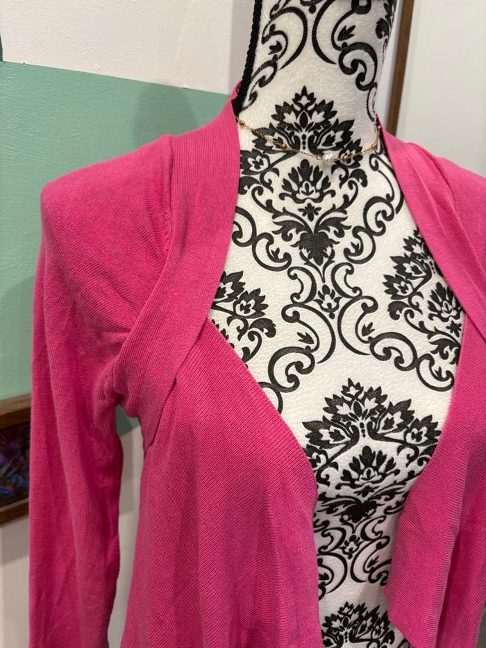 Boléro / gilet court Sinequanone rose fuchsia – Taille 36 – Excellent état - photo numéro 2