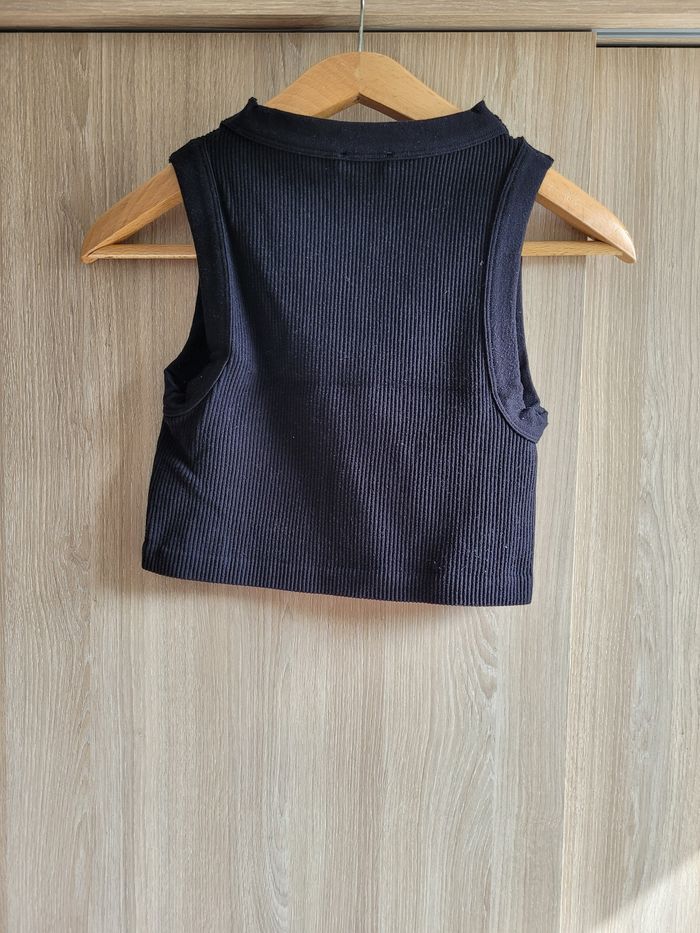 Débardeur court noir taille XS Zara - photo numéro 3