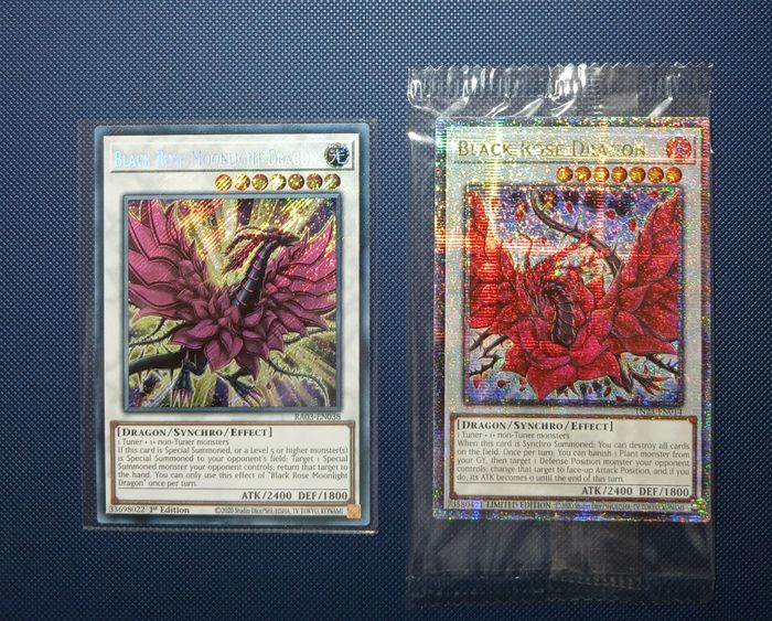 Yu-Gi-Oh ! Lot cartes Dragon Rose Noire - Quarter Century (QCSE)