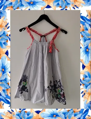 Robe à rayures CAtimini 10 ans