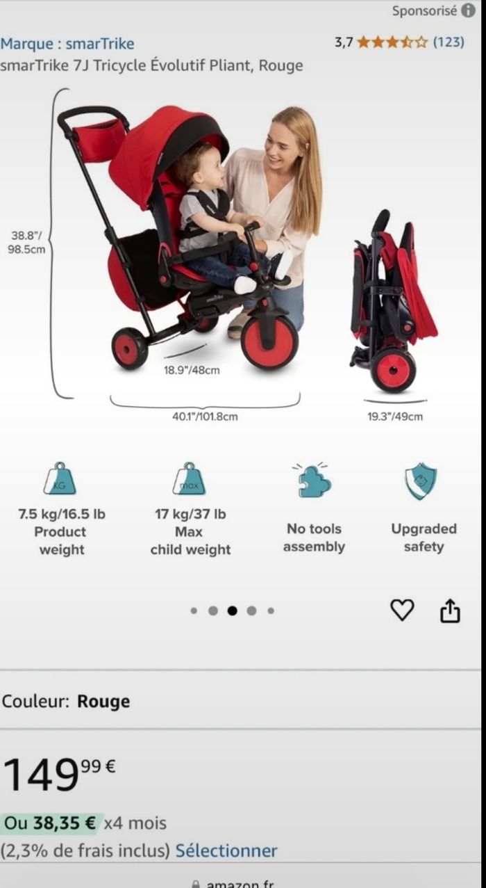 Tricycle smartrike - photo numéro 4