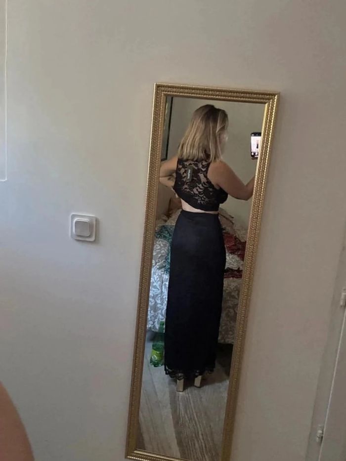 Ensemble jupe longue et top en dentelle 38 - photo numéro 5