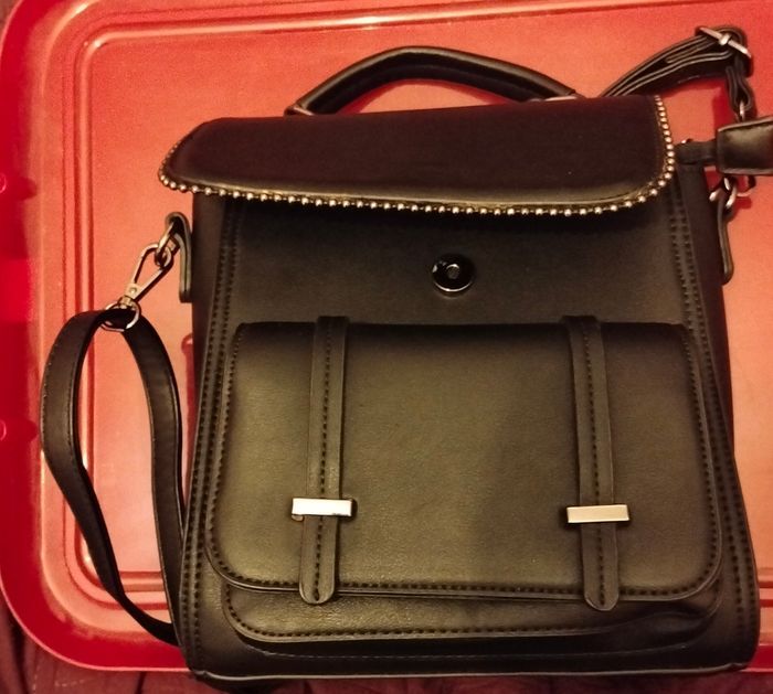 Sac 2en 1 dos et bandoulière noir gallantry - photo numéro 1