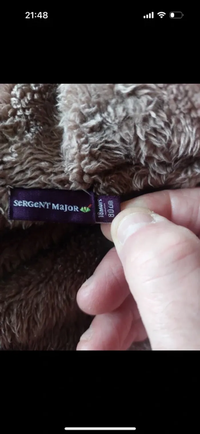 Combinaison pilote Sergent Major taille 18 mois - photo numéro 4