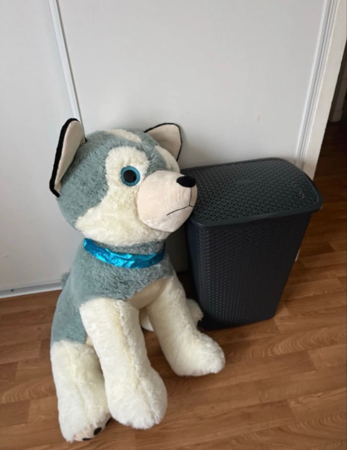 Grande peluche chien bleu - photo numéro 4