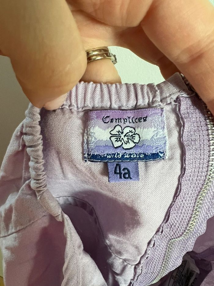 Robe dos nu mauve 4 ans - photo numéro 5