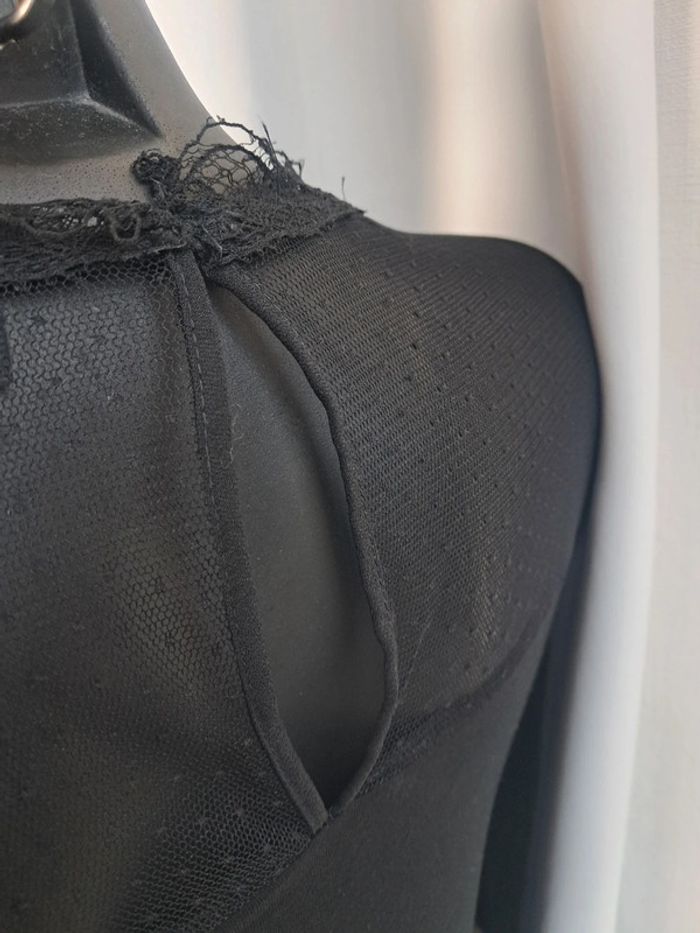 One step haut blouse noir dentelle T.36 - photo numéro 11