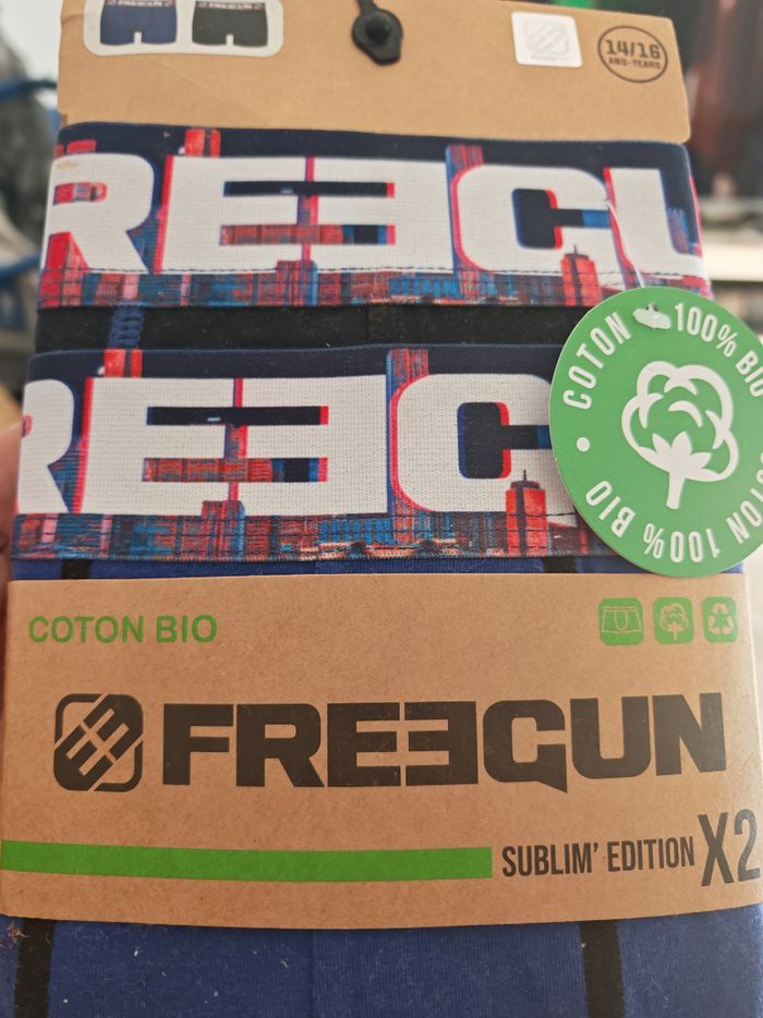 Pack de 2 caleçons Freegun enfants 14/16 ans