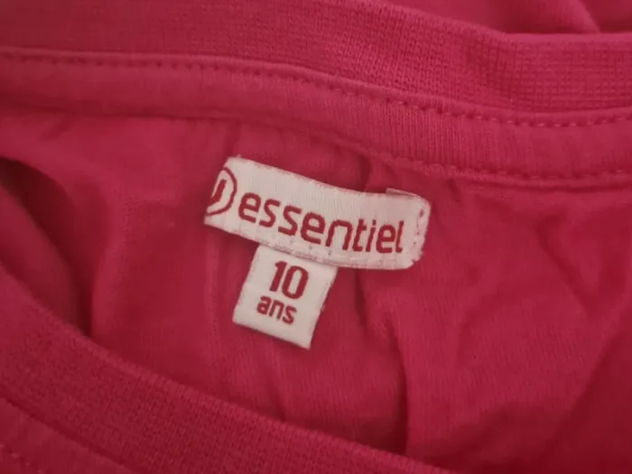 T-shirt fuchsia 10 ans - photo numéro 5