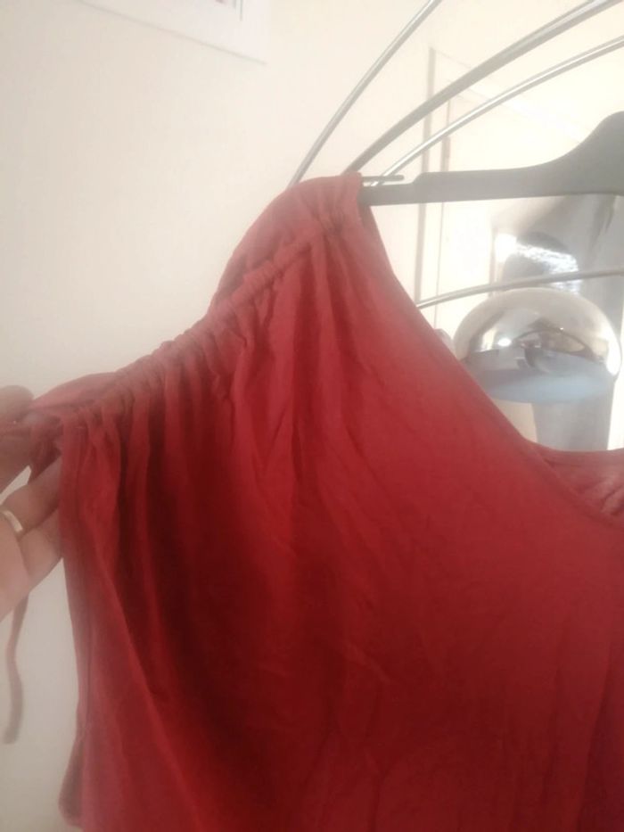 🌸Tee-shirt Oversize manches froncées Taille 38 "Mango" Neuf Tendance 2023 🌸 - photo numéro 2