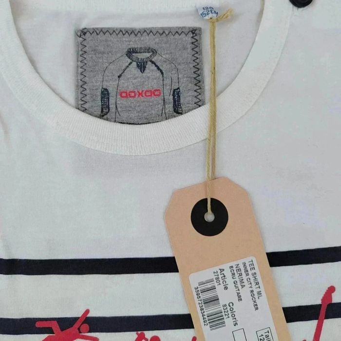25 € Tee-shirt marinière manches longues ooxoo - photo numéro 2