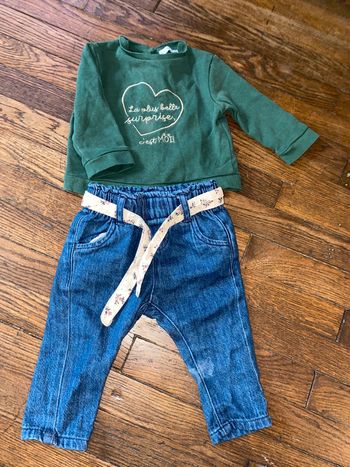 Ensemble vertbaudet 6 mois