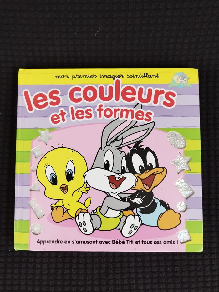Livre imagier cartonné scintillant bébés toons  Les couleurs et les formes