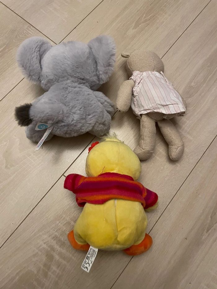 Lot de 3 peluches - photo numéro 2