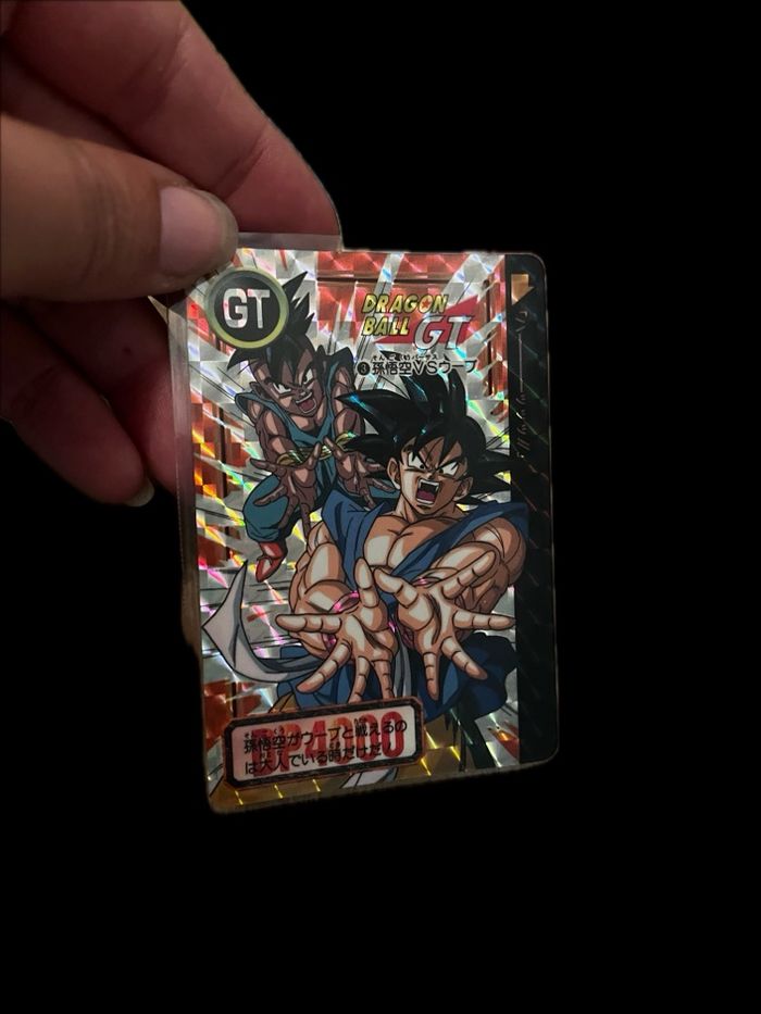 Lot de 4 cartes dragon ball gt 1996 Bandai bon état - photo numéro 2