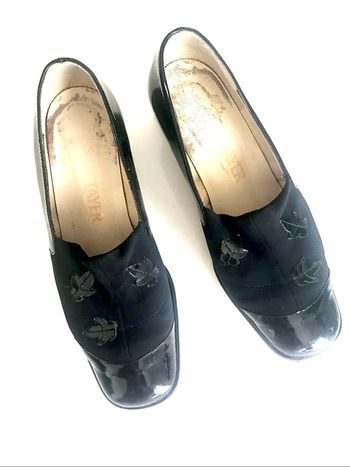 Mocassins vernis noirs P 36