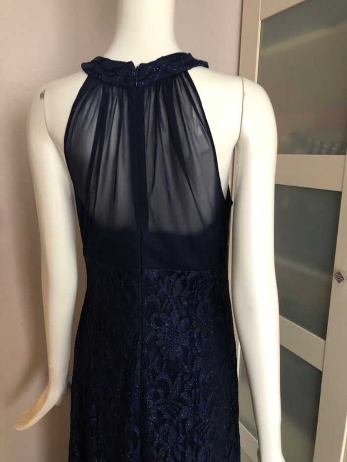 Robe de soirée bleue à paillettes - photo numéro 5