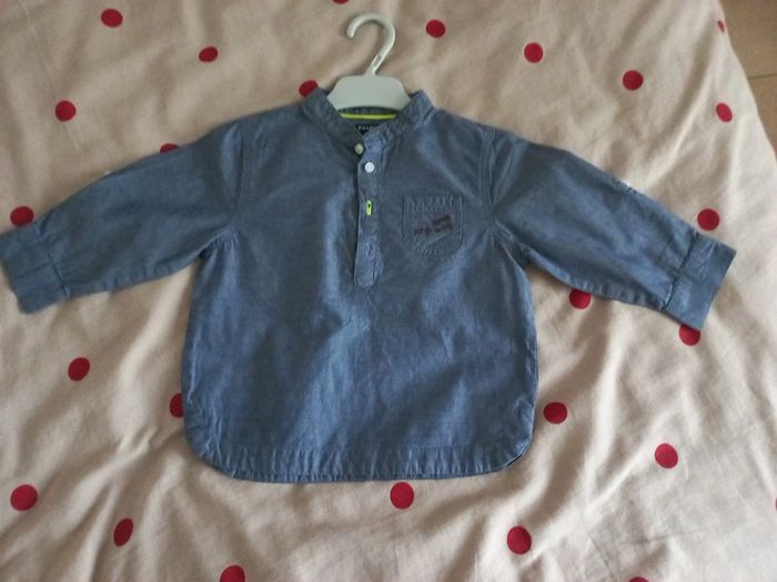 Chemise bleue Kiabi 18 mois
