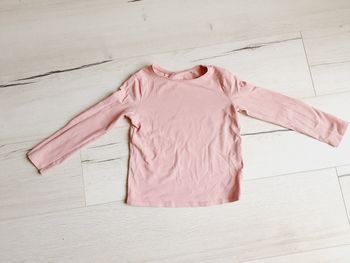 Vêtement fille tee-shirt manches longues rose H&M 6 ans