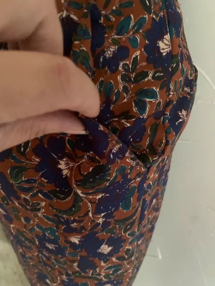 Pantalon motifs fleurs camaïeu taille 40 - photo numéro 6