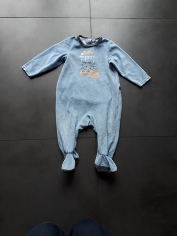 Grenouillère velours Orchestra 12 mois