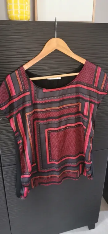 Tee shirt rose et noir