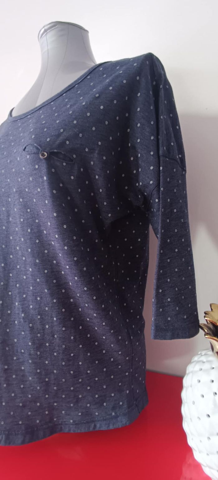T-shirt imprimé à pois manches 3/4 "H&M" Taille M - photo numéro 4