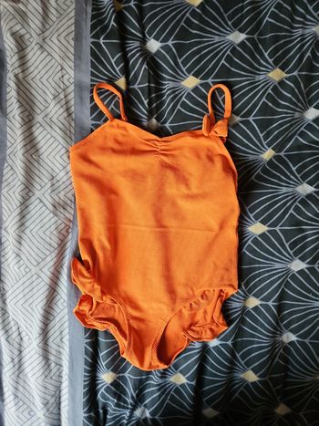 Maillot de bain orange 8 ans Monoprix