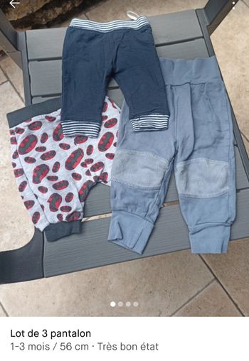 Lot de 3 pantalon