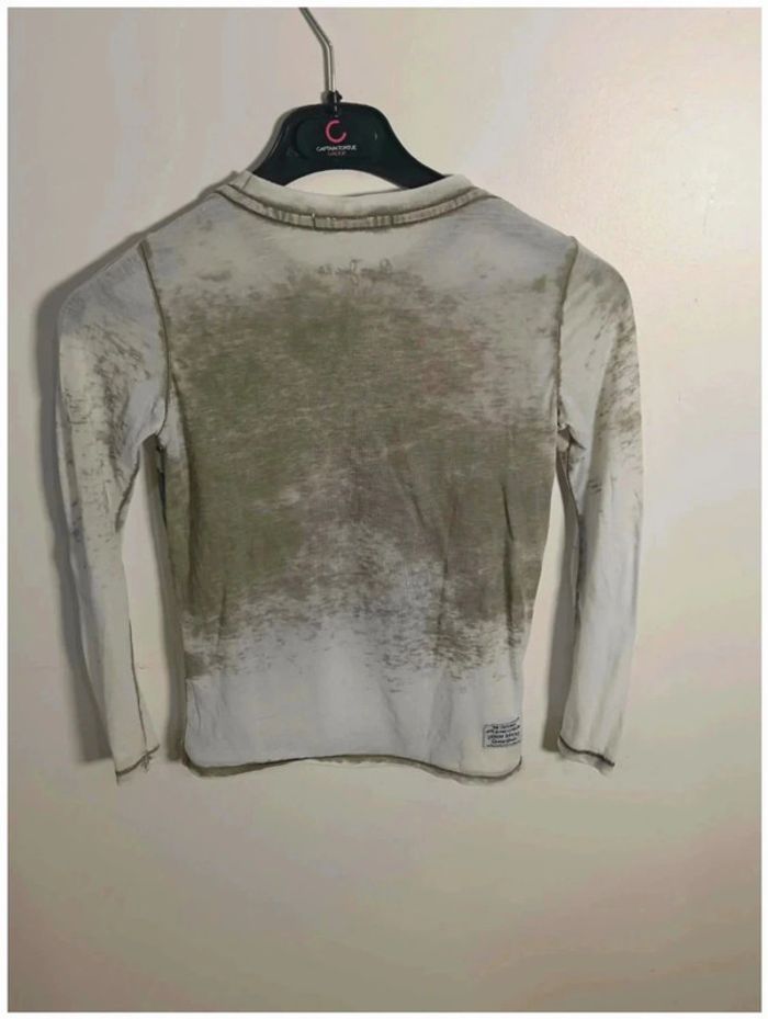 C12 blouse gris/vert Pepe jeans 8 ans - photo numéro 2