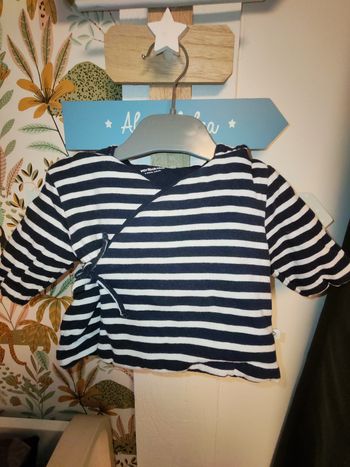 Veste croisée marinière 