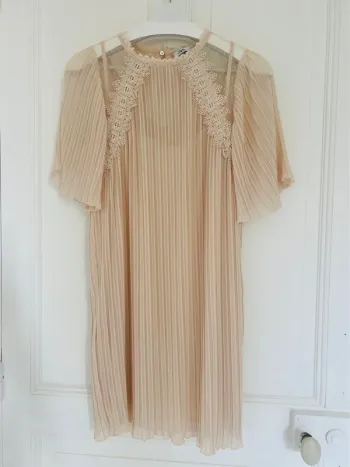 Robe fluide rose poudré Zara S